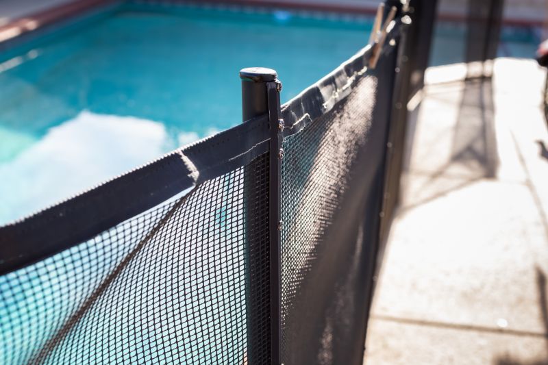 Mesh Fence with Secure Lock